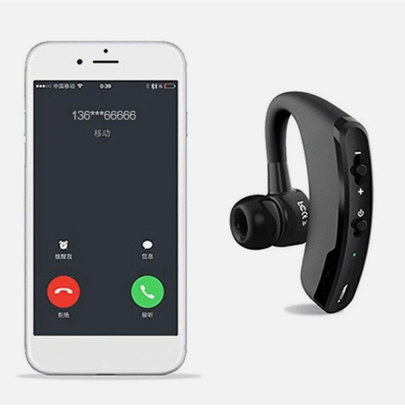 Wireless Handsfree Earphone EarHook Headset For iPhone Samsung Android Bluetooth