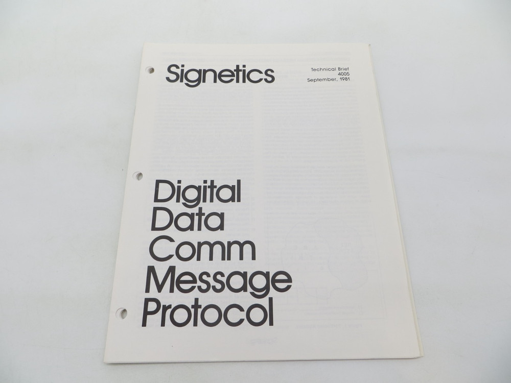 Signetics lot of 10 Application Notes Tech Data Sheets 1981 vintage technology