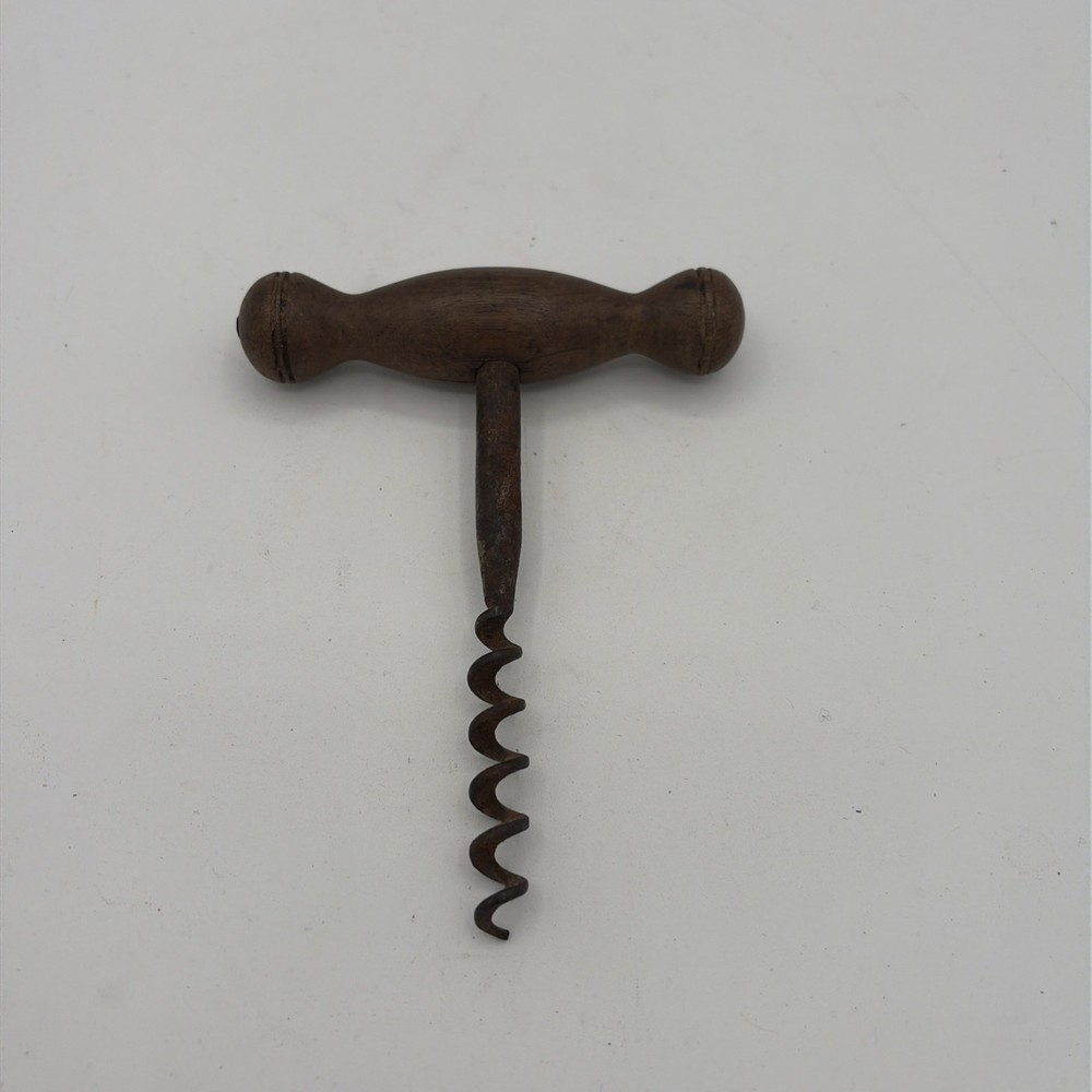 Vintage Wood Corkscrew 4.5”