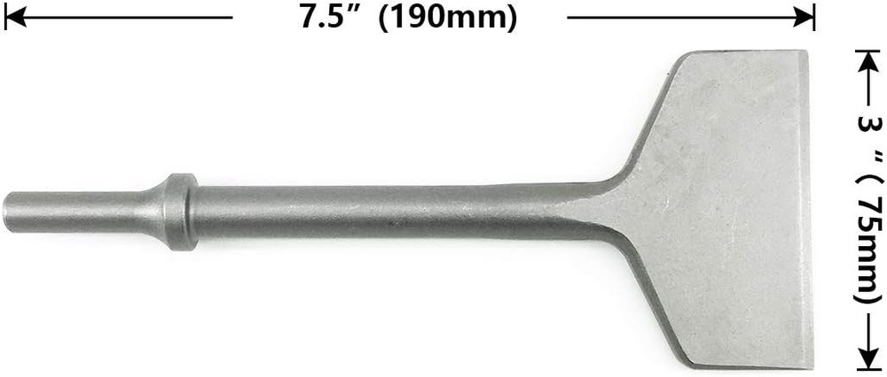 3 Inch Wide Air Chisel Bit, Pneumatic Tile & 3 Bit