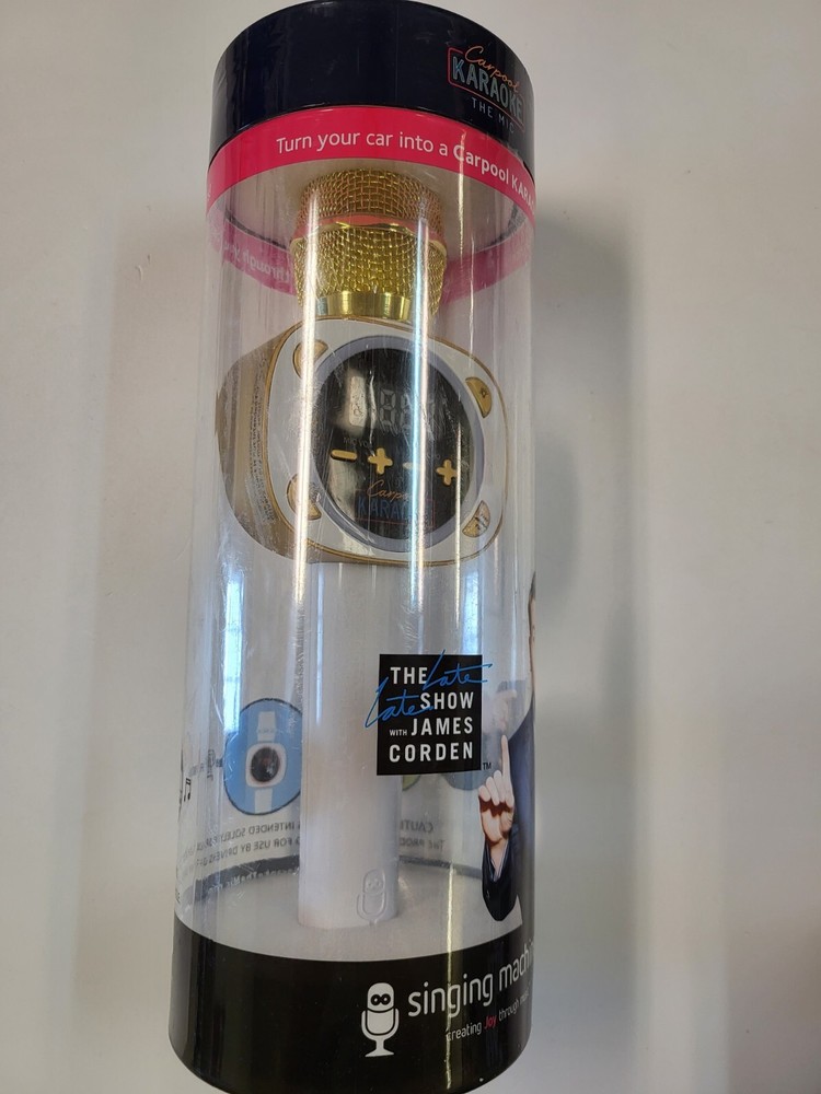 Singing Machine CPK545 Carpool Karaoke Microphone - White