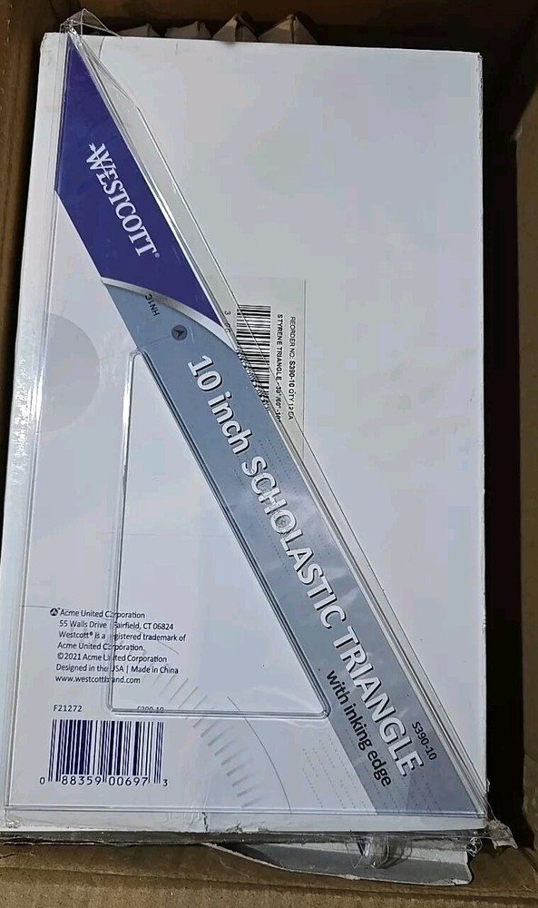 1 Westcott Triangles, 10" Professional Triangle -30/60   (S390-10)