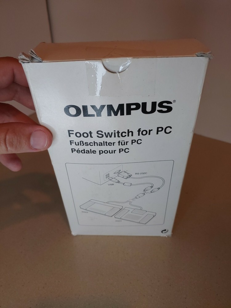 Olympus RS23 Foot Switch for PC Transcription w/ Original Box