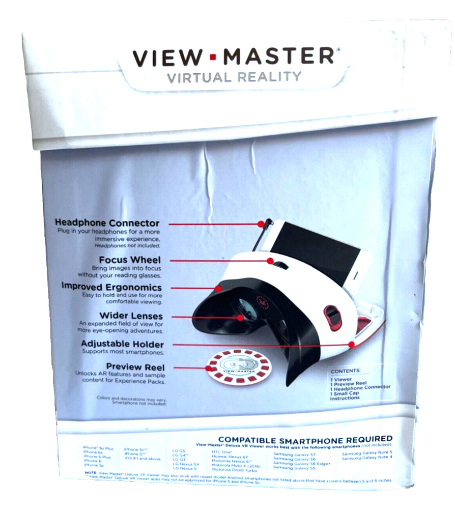View-Master Virtual Reality Deluxe VR Viewer & 3 Experience Packs