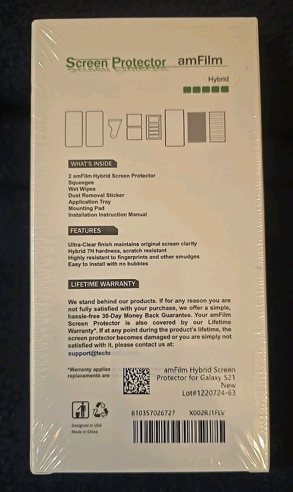 Hybrid Screen Protector Galaxy S21 2 Pack