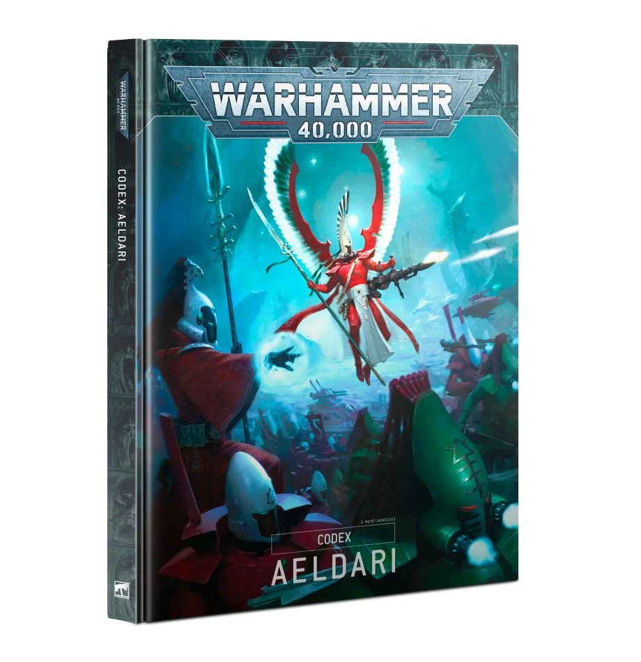 WARHAMMER 40K 40,000 CODEX AELDARI HARDCOVER BOOK SEALED NEW  - MISSING BAR CODE