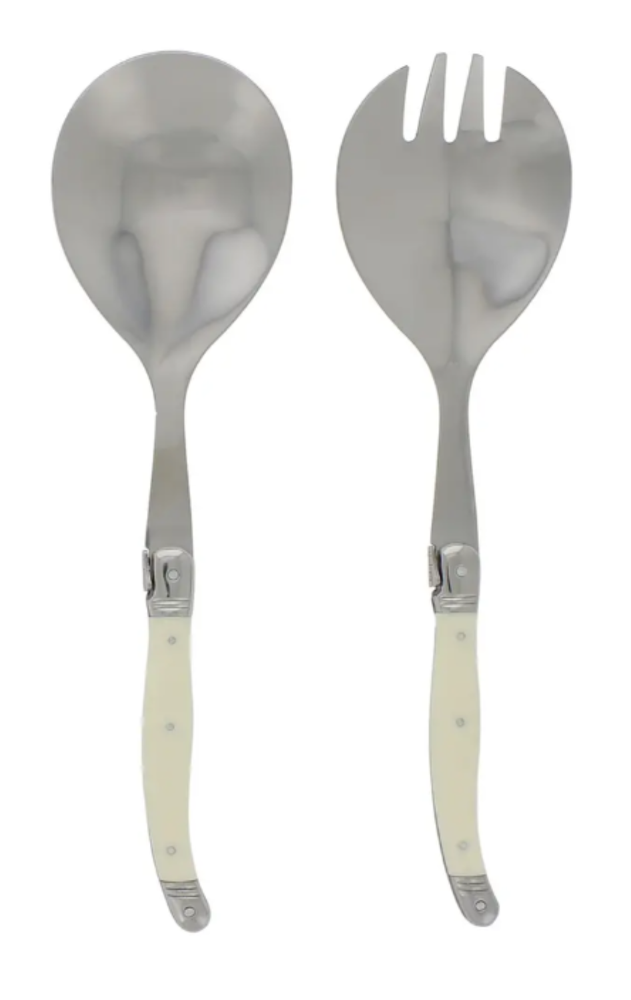 Jean Dubost Laguiole 2 Piece Serving Set Ivory