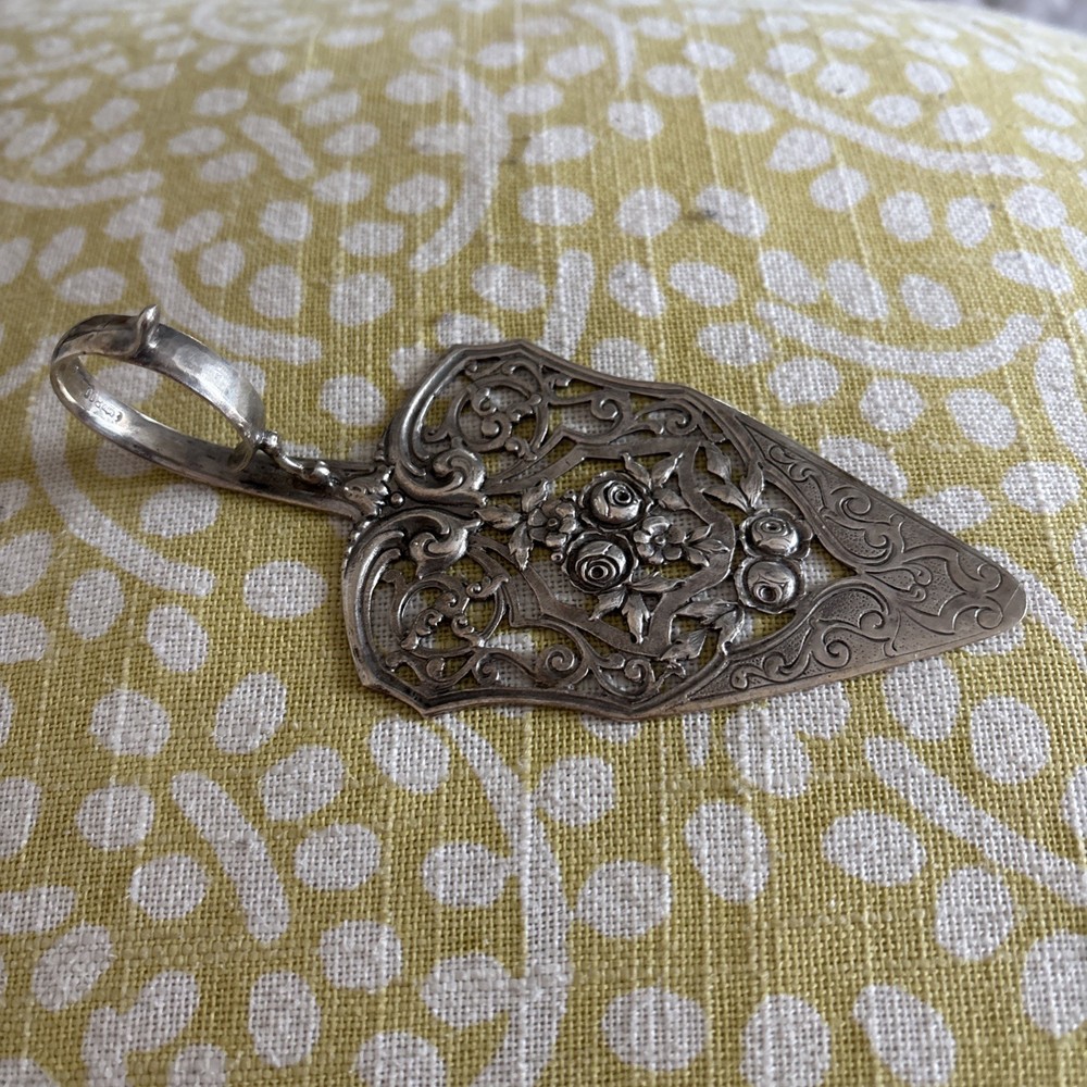 Antique German Small Ornate Openwork Server