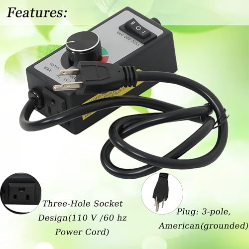 Variable Speed Controller Replacement for Router Fan Electric Motor AC 120V