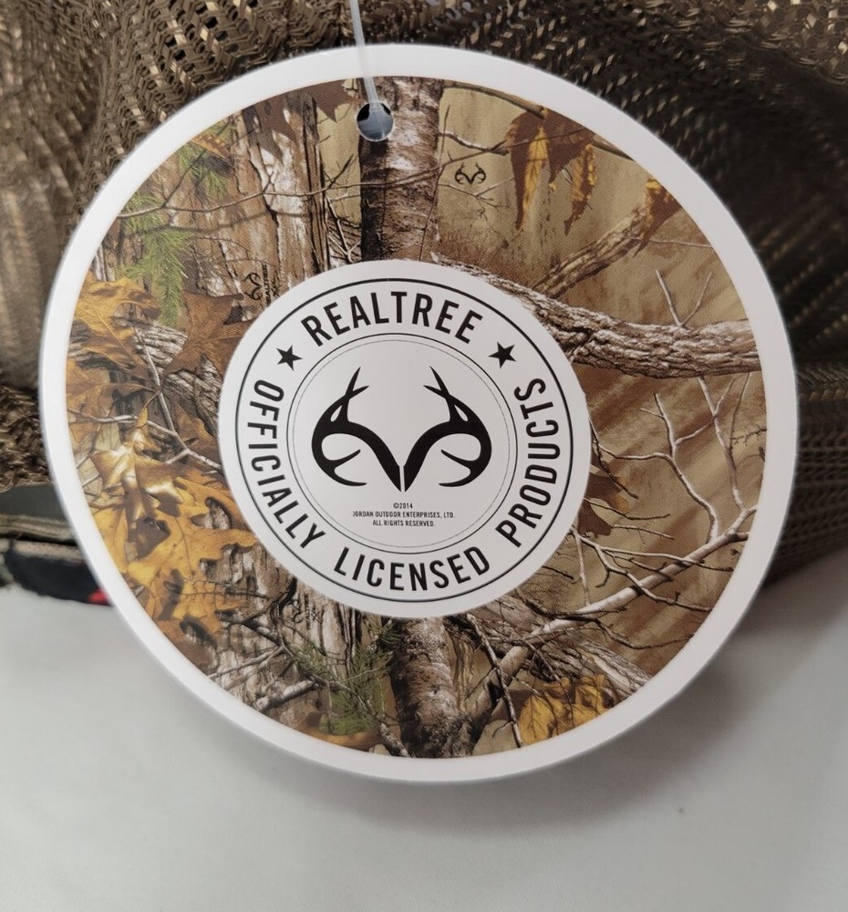 REALTREE Adjustable Cap Camouflage Mesh Back Hook And Loop Hat Hunting Camo