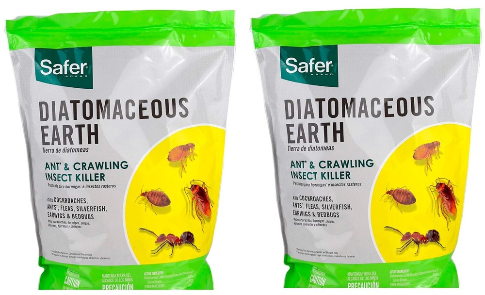 Safer 51703 4lb Diatomaceous Earth Bed Bug Flea & Ant Crawling Insect Killer (2)