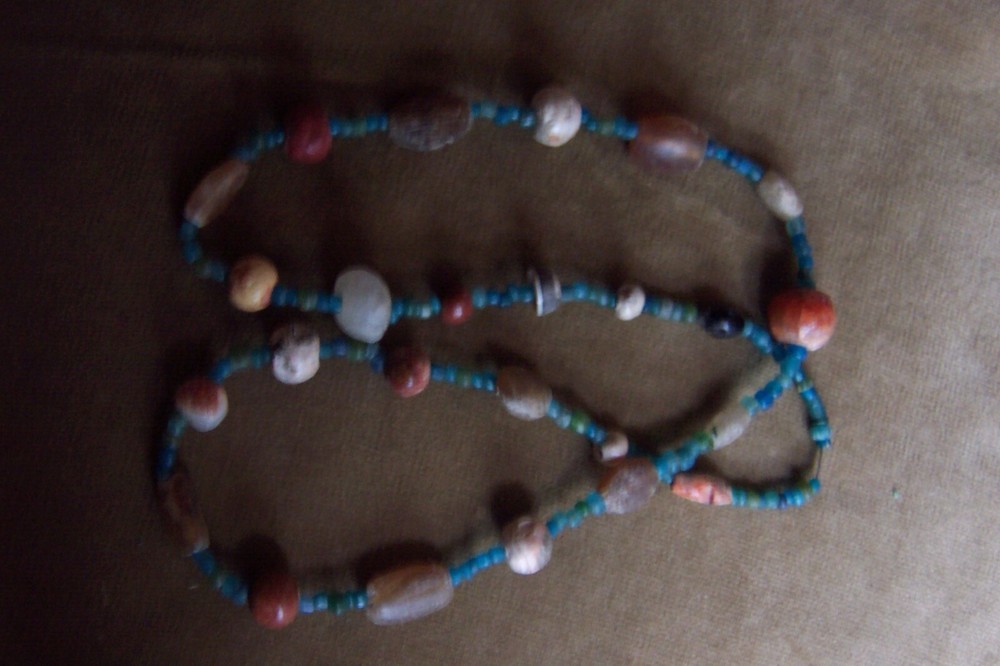 Precolumbian ancient necklace-30"