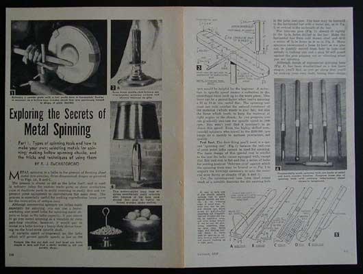 Metal Spinning Complete How-To INFO & Project PLANS