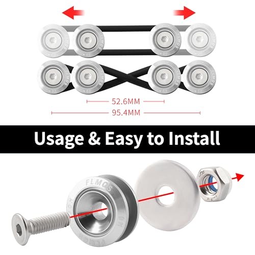 Universal Bumper Quick Release Kit, Front Rear quick release bumper 2set Silver