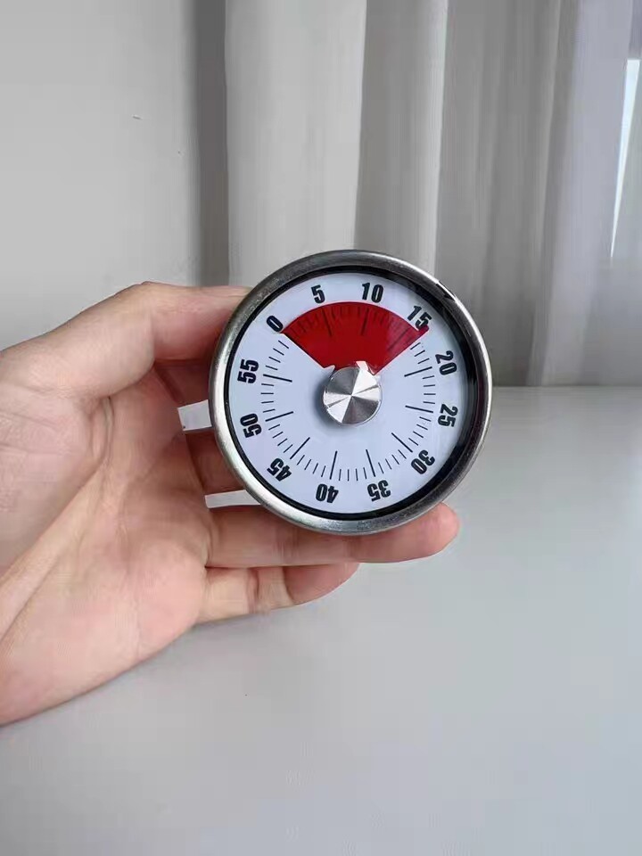 60 Minute Mechanical Countdown Kitchen Timer, Portable Cooking Reminder For Home