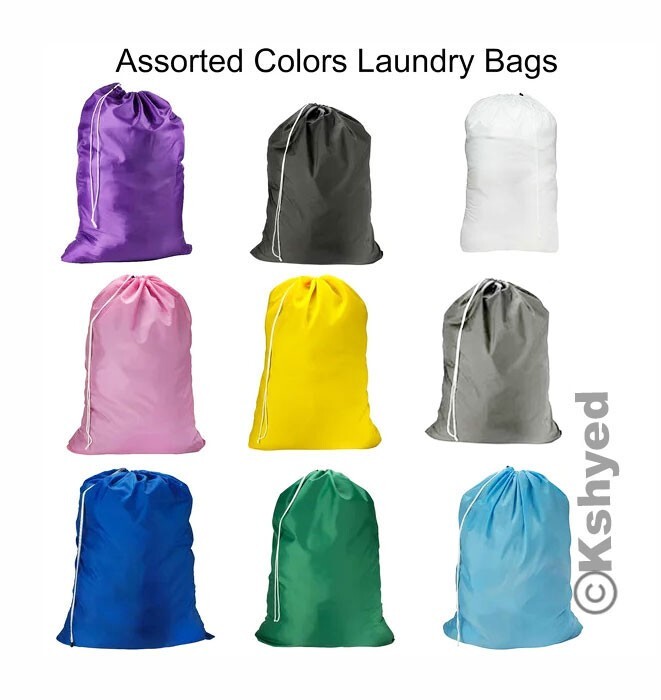 Large Laundry Bag Washable Heavy Duty Locking Drawstring Bag 29"X40" (2 Pack)