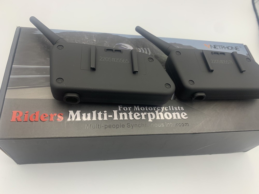 VNetphone V6c Riders Multi-interphone for Motorcyclists Bluetooth 2 Pack