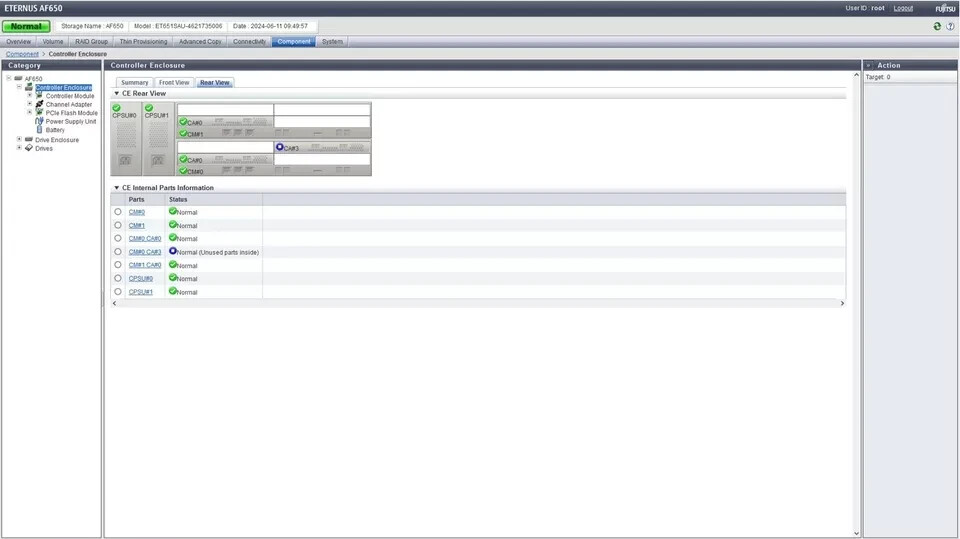 Fujitsu Eternus AF650 All Flash Array 3U Controller Enclosure FTS:ET651SAU