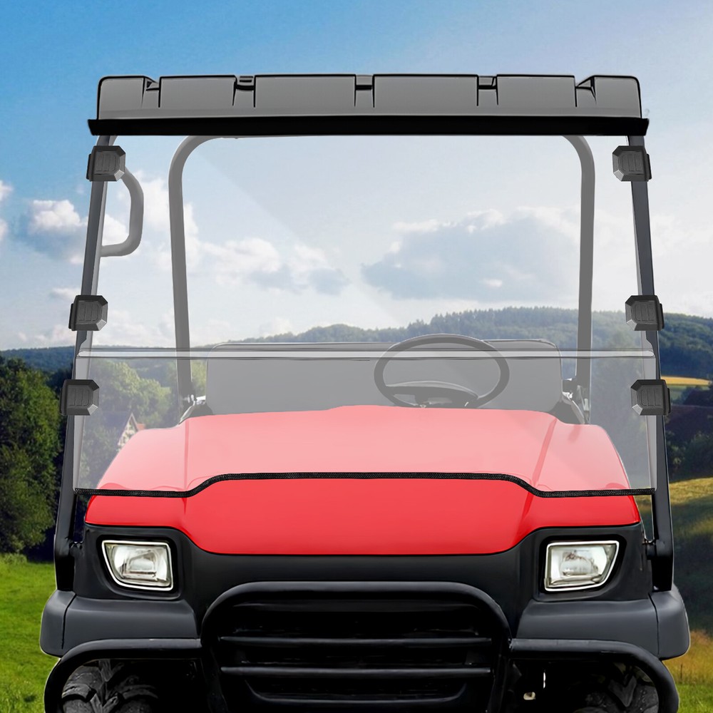 For Kawasaki Mule 3010 2003-2009 Front Folding Windshield Fold Up Window Clear