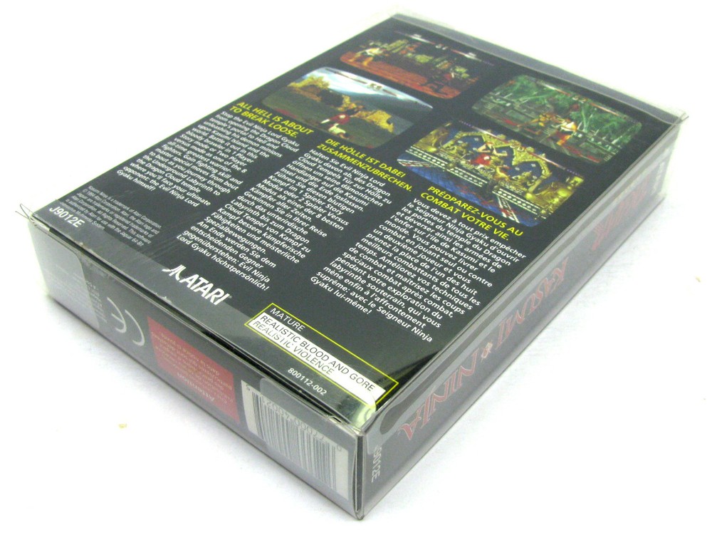1x ATARI JAGUAR CIB GAME - CLEAR PLASTIC PROTECTIVE BOX PROTECTOR SLEEVE CASE