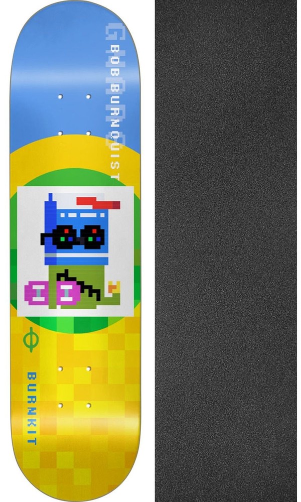 Burnkit  Skateboards Gnars 8.25" Skateboard Deck + griptape