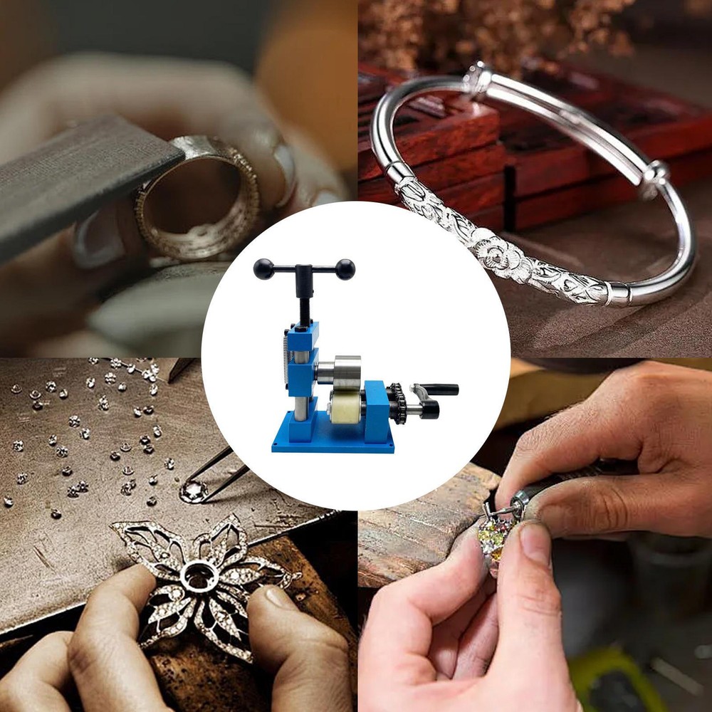 Hand Crank Ring Bracelet Press Bending Machine Making Tool Jewelry Ring Bender