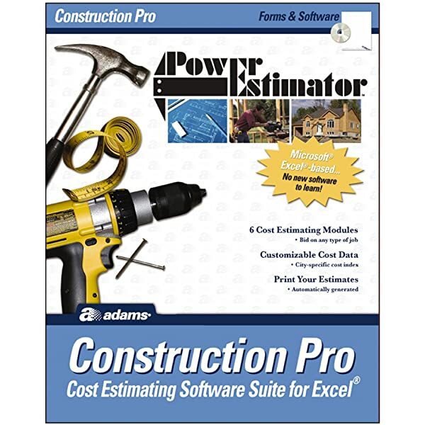 Adams Construction Pro Power Estimator Forms & Software Suite for Excel NEW