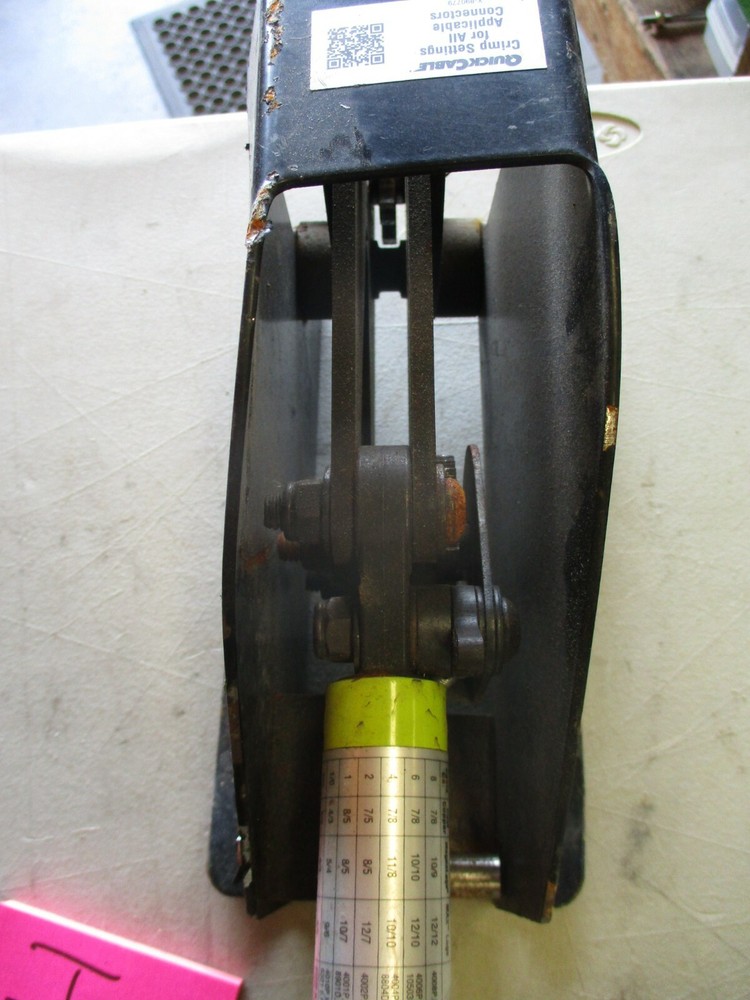 Used Quick Bench Crimp 250, Bent Mount-Fixable, for Electrical Crimping