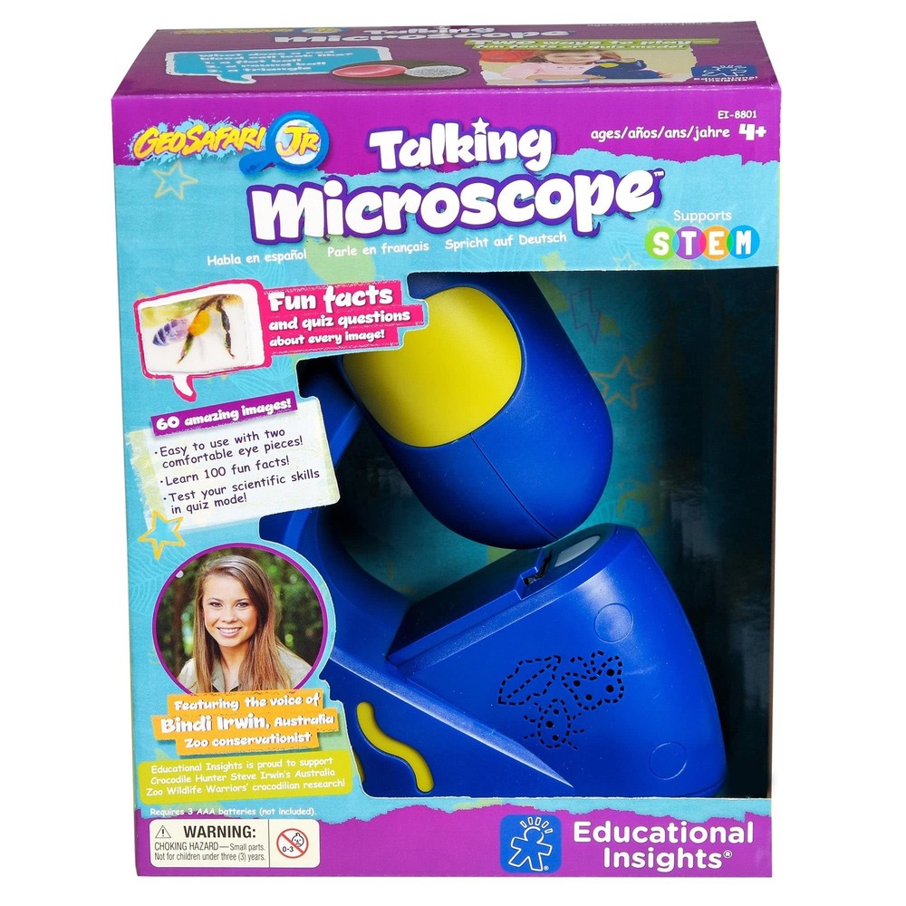 Educational Insights GeoSafari Jr. Talking Microscope Featuring Bindi Irwin: ...