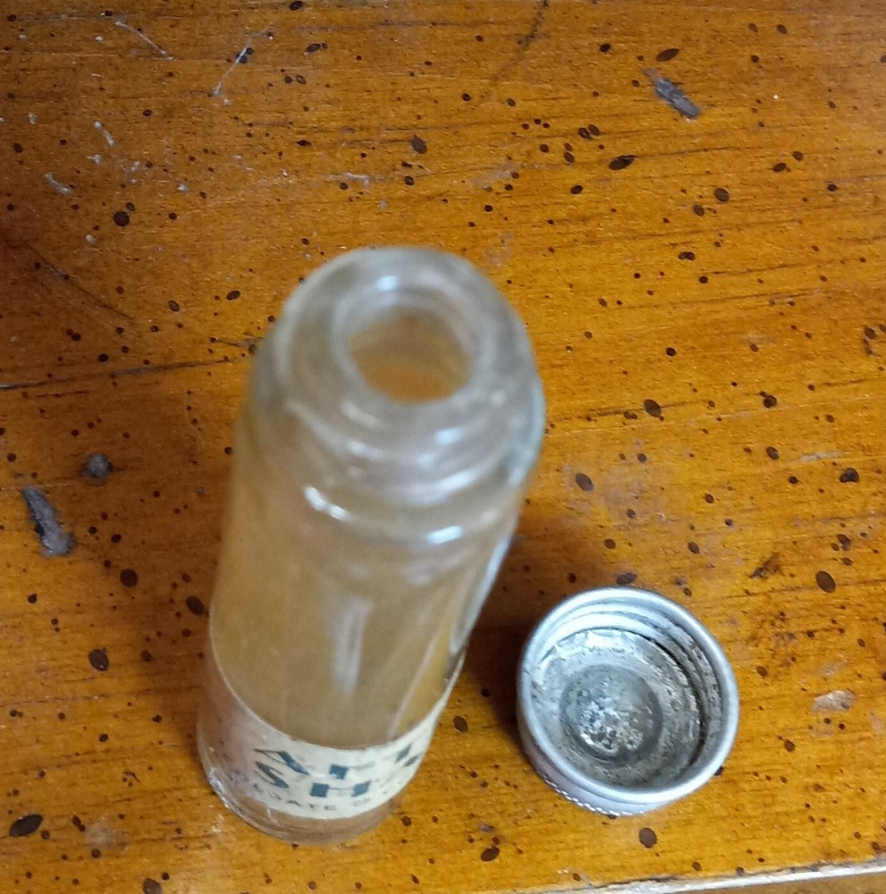Vintage Clear Colgate After Shave 3" Empty