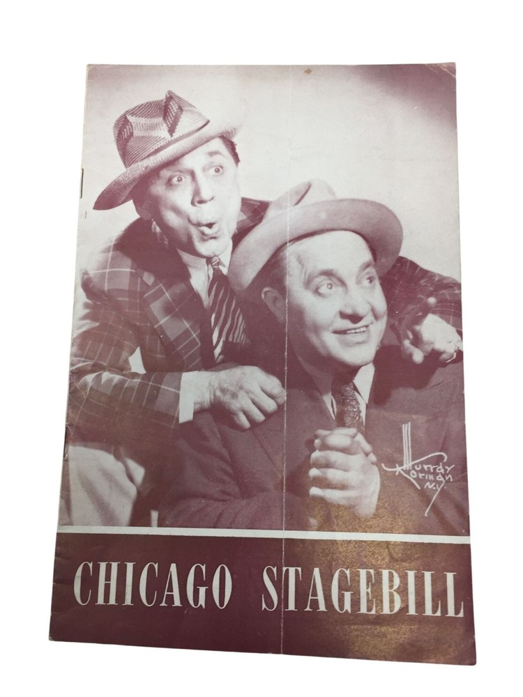 ''CHICAGO STAGEBILL'' EVENT PROGRAM/BOOKLET