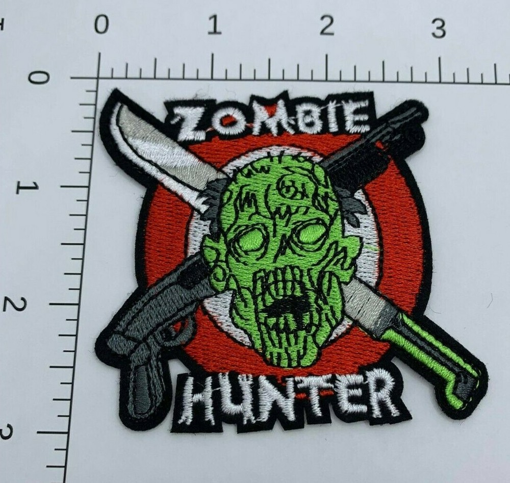 Zombie Hunter Iron-on Embroidered Hard Rock Band Patch #24