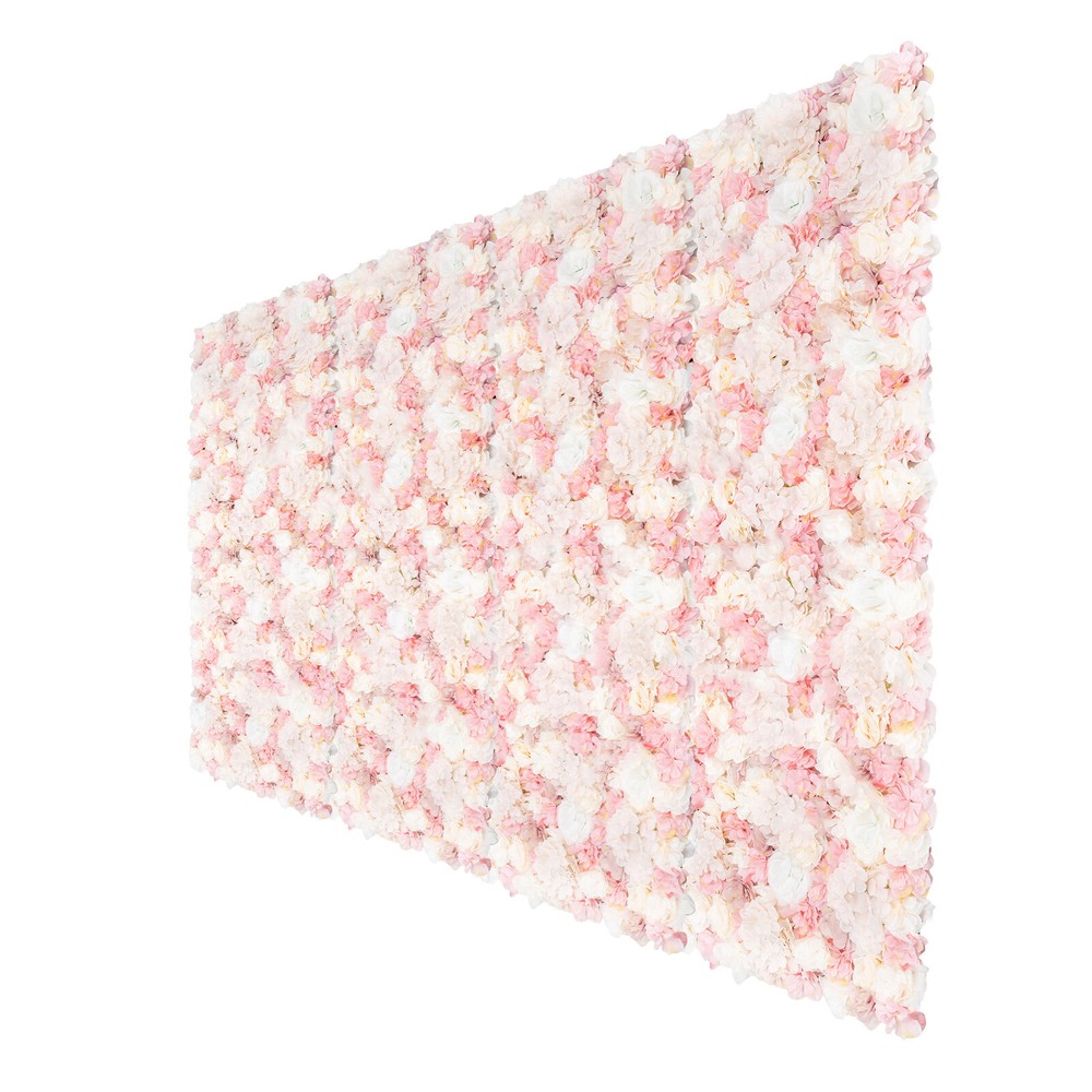Flower Wall Panel Artificial Flower Wall Backdrop Flower Decoration 12 Pcs