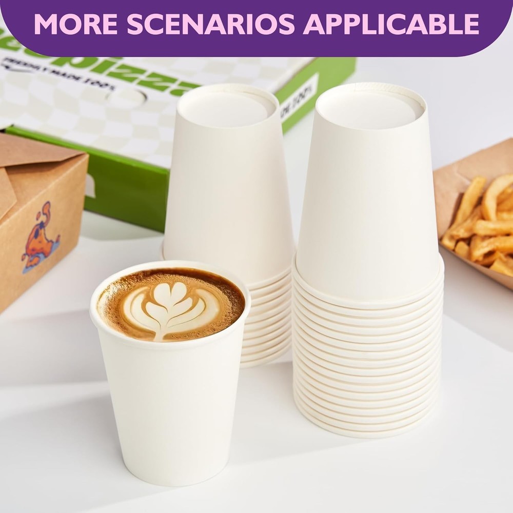 Disposable 8oz Paper Coffee Cups 400 Pack