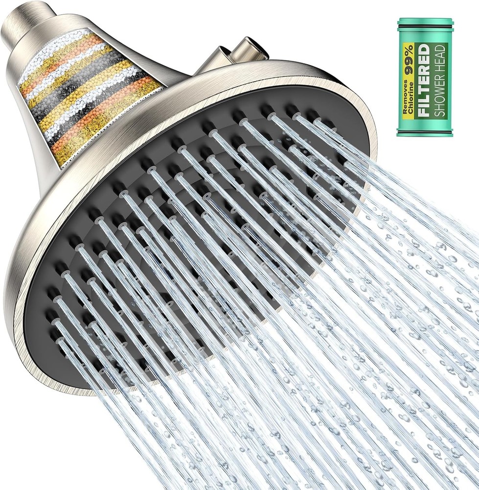 High Prure ed Shower Head, One-Button  Replacement,