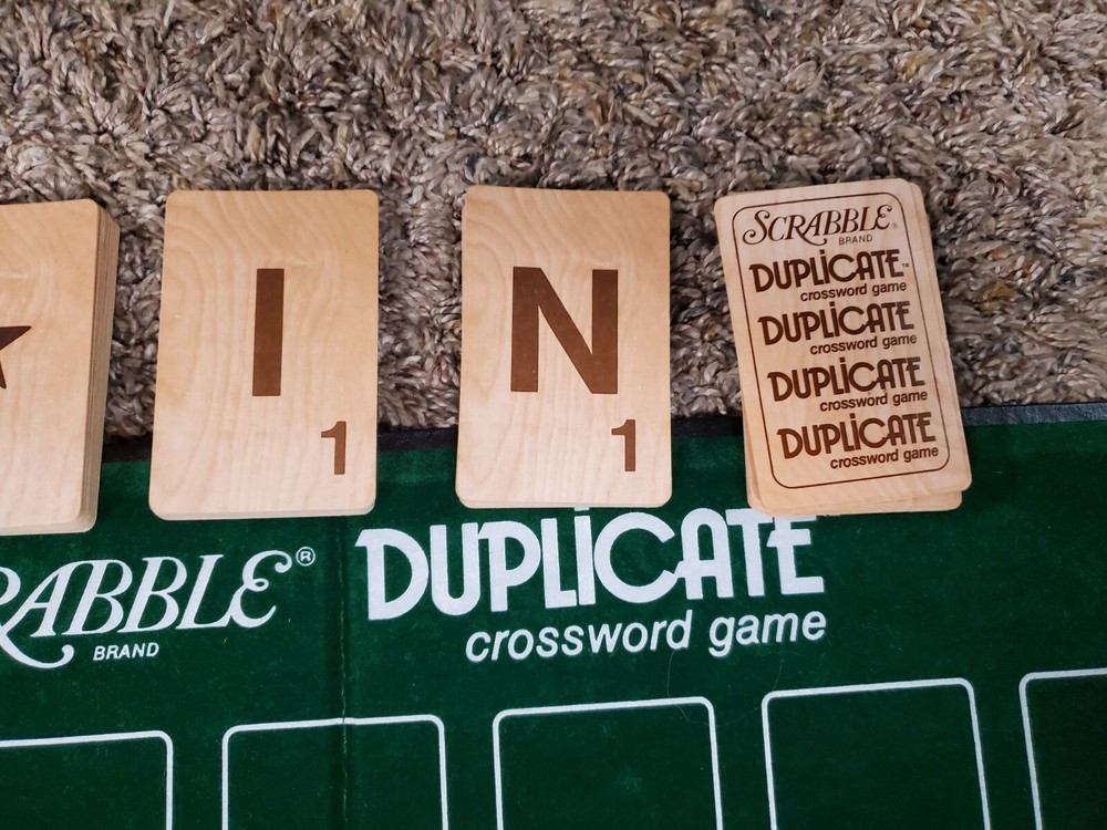 Board Game - Scrabble Duplicate - 1982 - Selchow & Righter - Vintage & Complete