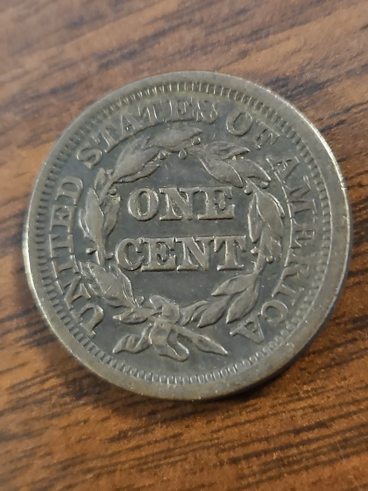 1846 Large Cent Small Date VF