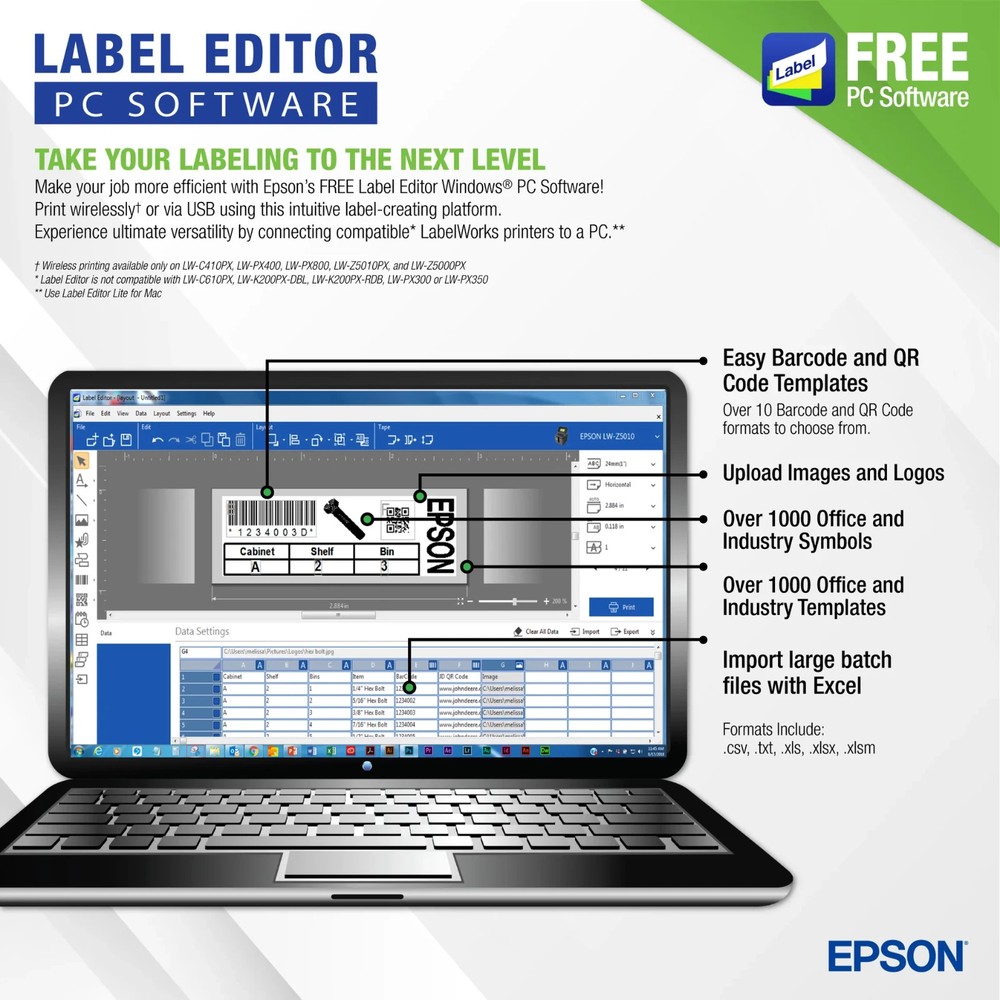 Epson LW-PX700PCD Industrial Label Maker