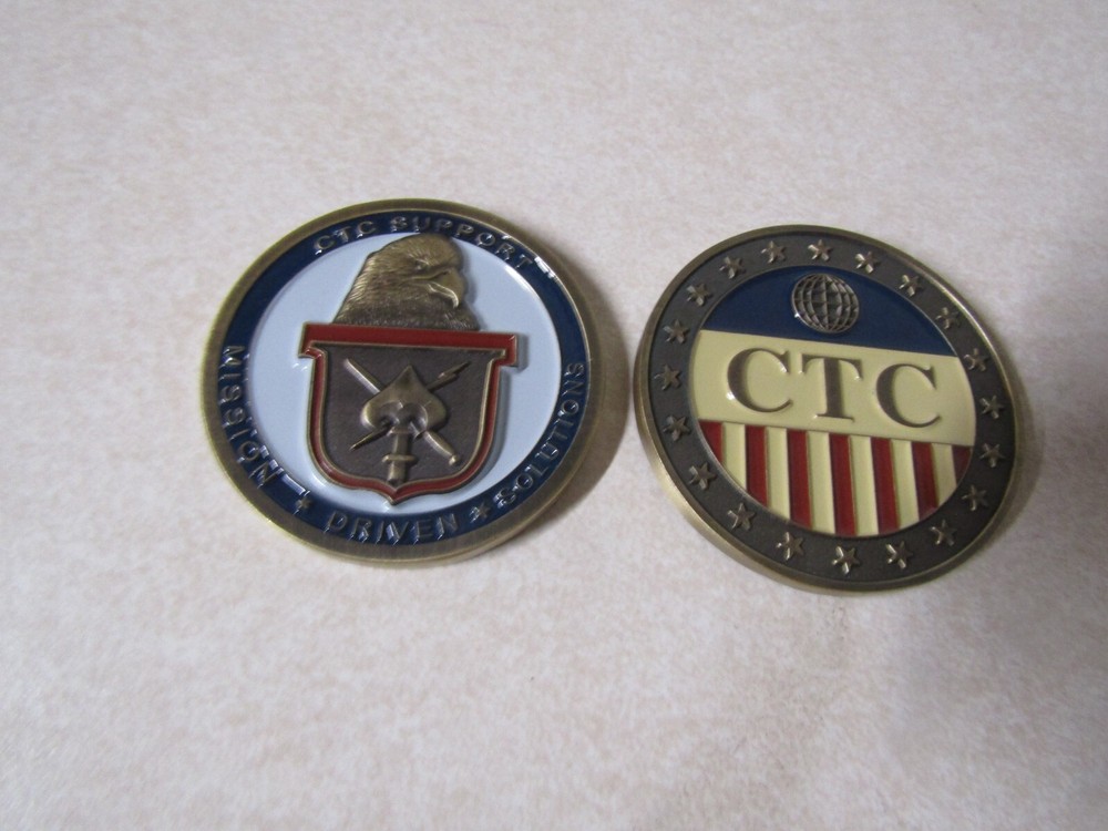 CHALLENGE COIN RARE CTC SUPPORT COUNTERTERRORISM CENTER MISSION DRIVEN SOLUTION