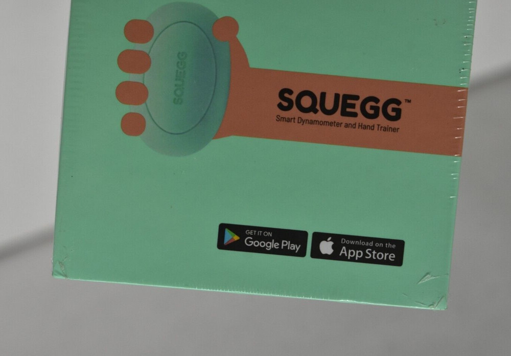 Squegg Smart Hand Dynamometer & Hand Trainer Mint Green New