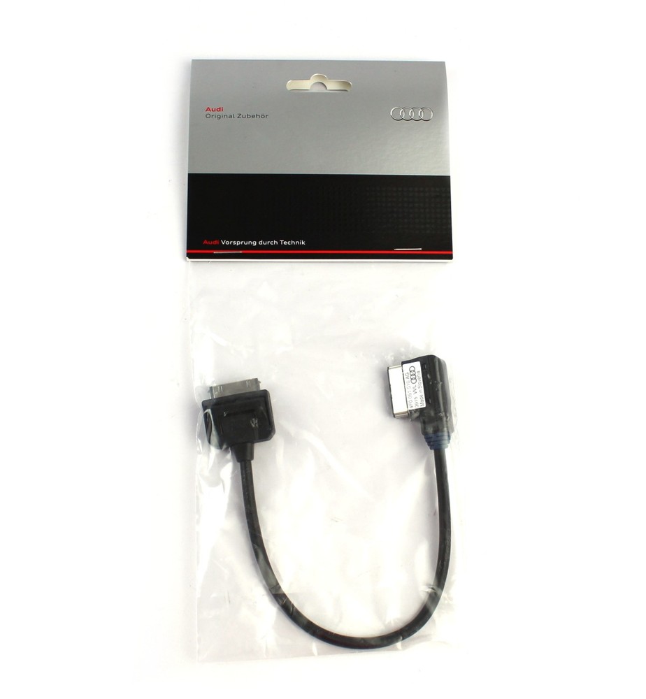 Adapter Cable Audi Music Interface Apple Device Dock Connector, Blue Grommet 4F0