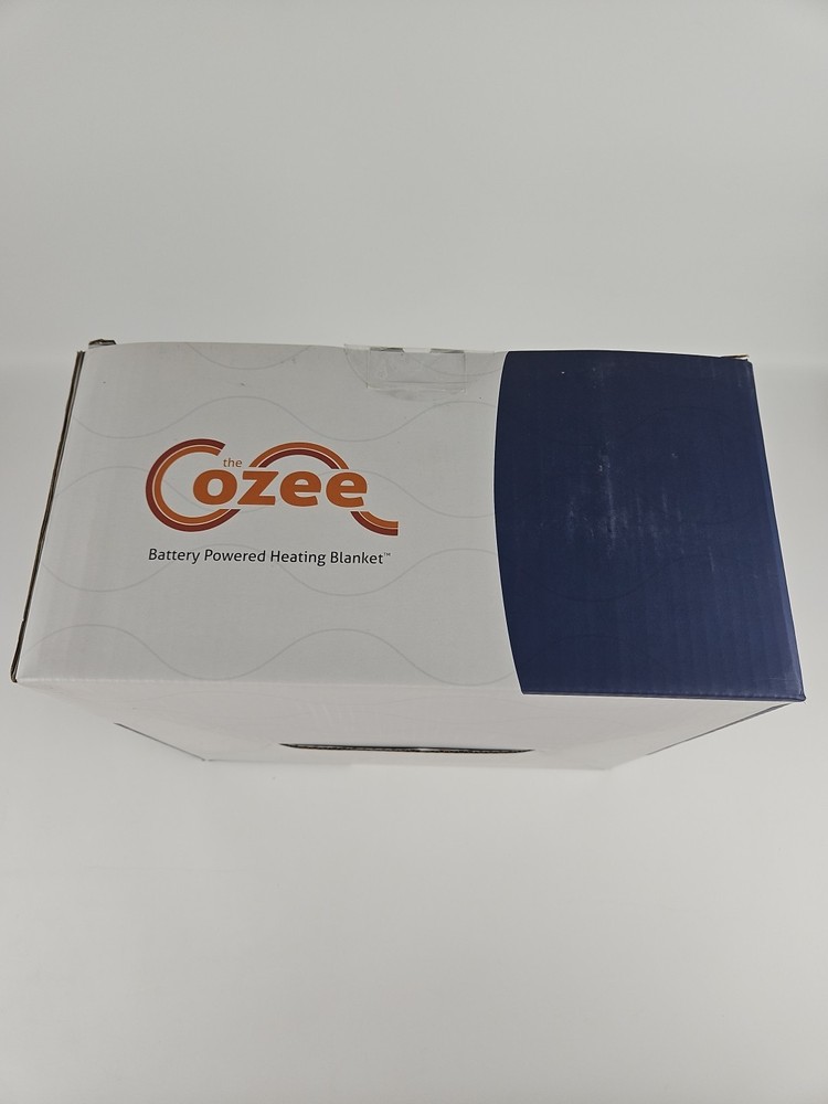 The Cozee Battery Powered Heating Blanket Navy Blue
