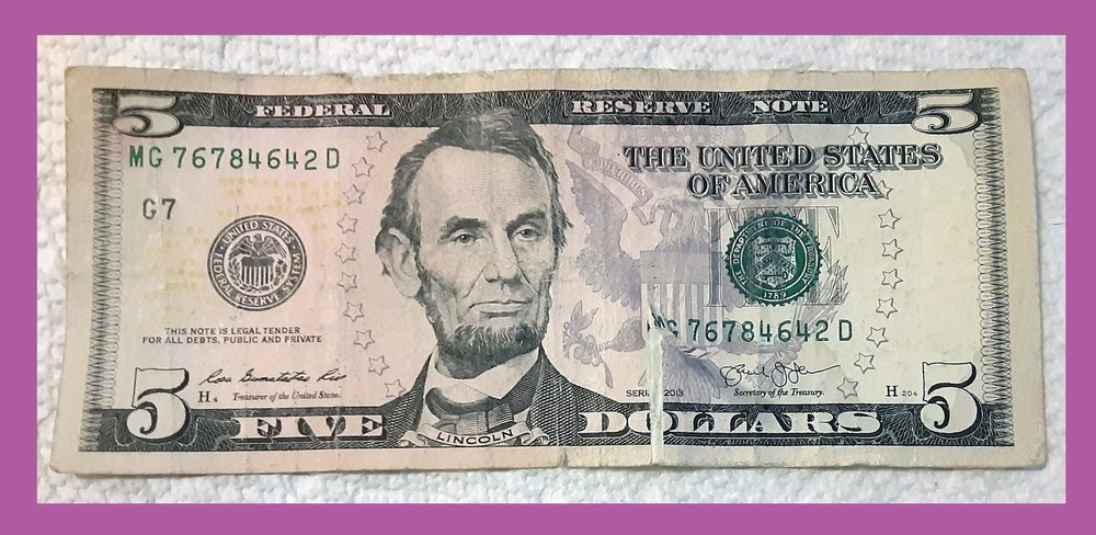 Mint Error Five Dollar Bill  (Includes Video)