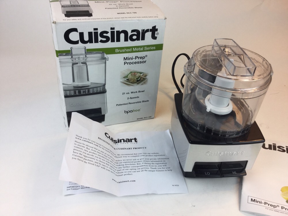Cuisinart Black Chrome Mini Prep Chopper Grinder Food Processor DLC-1SS