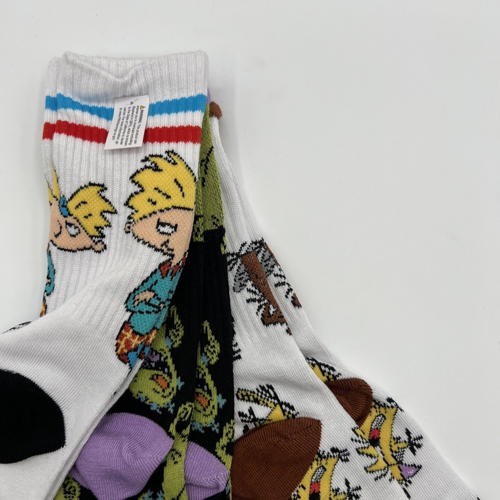 Nickelodeon Crew Socks 3 Pair One Size Fits Most