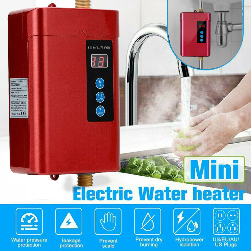 Tankless Water Heater Electric Whole House Instant Hot On Demand 3000W 110V NEW