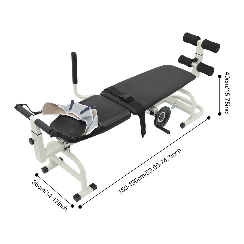 Multifunctional Cervical Traction Device, Back Stretch Bench for Spinal Decom...