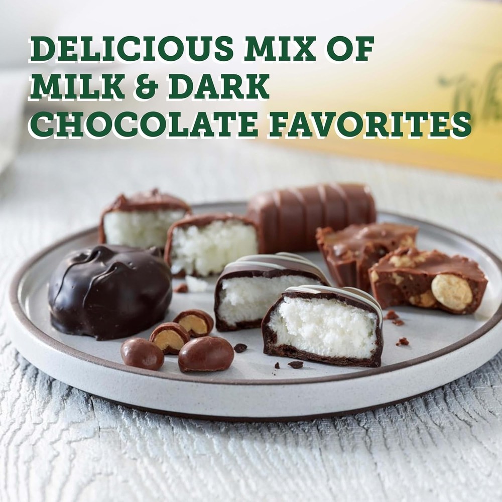WHITMAN'S SAMPLER Assorted Milk & Dark Chocolate Candy Gift Box, 10 oz.