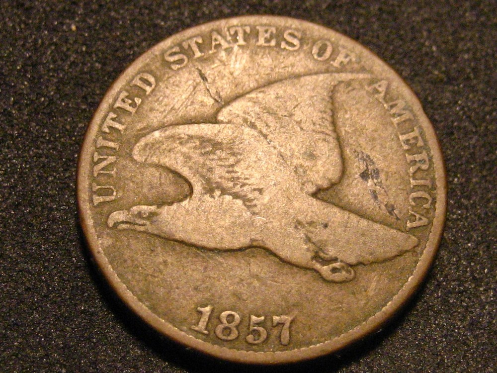 1857 Flying Eagle Cent VG