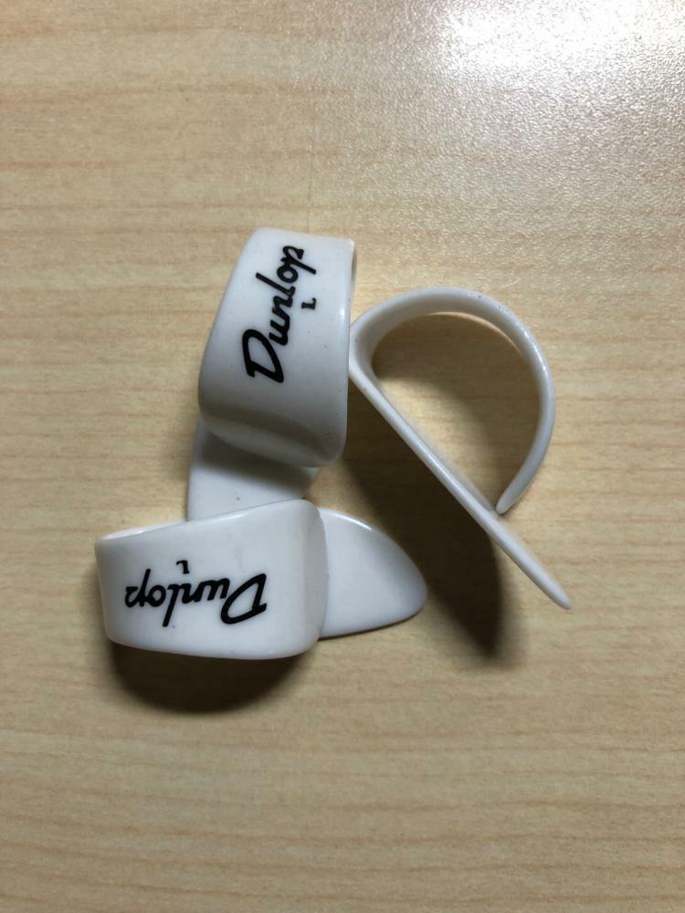 3-Pack Dunlop White Thumbpicks -Large